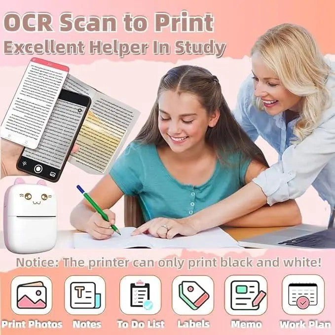 INKLESS MINI BLUETOOTH PRINTER