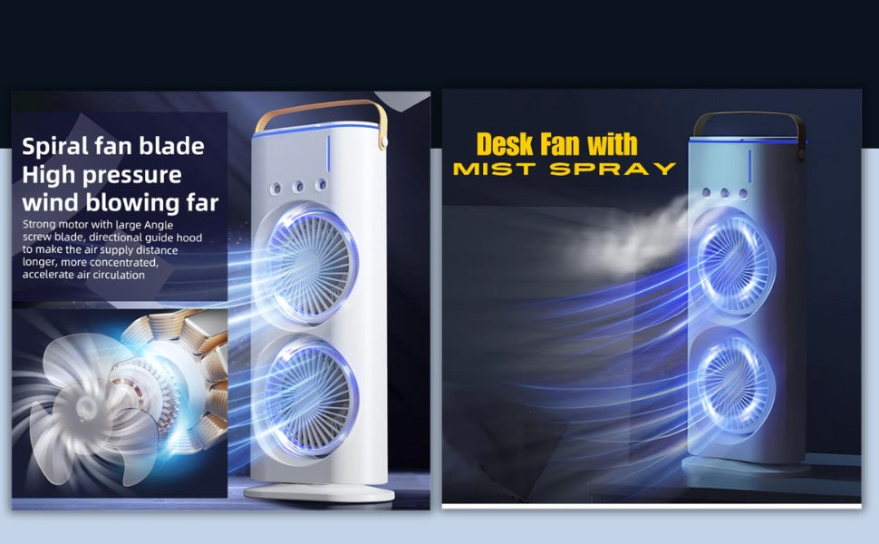 Double Cooling Mini AC FAN™