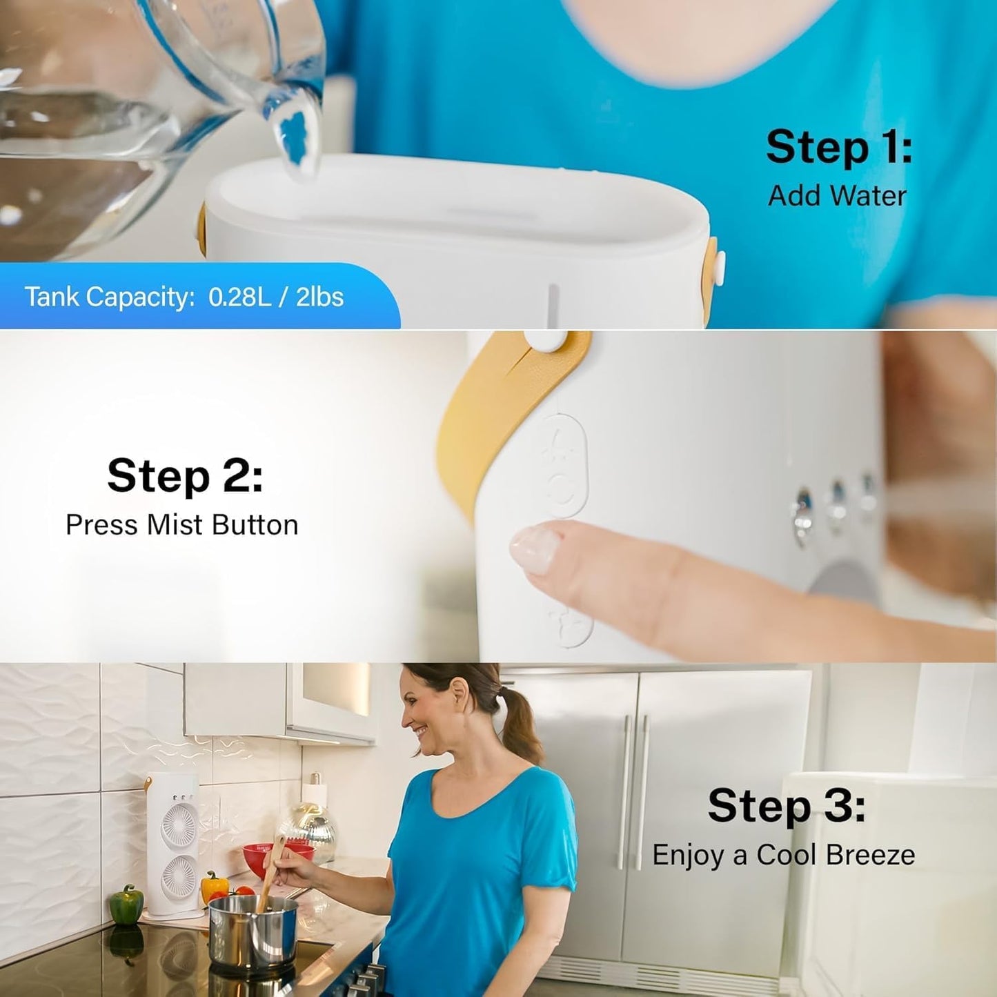 Double Cooling Mini AC FAN™