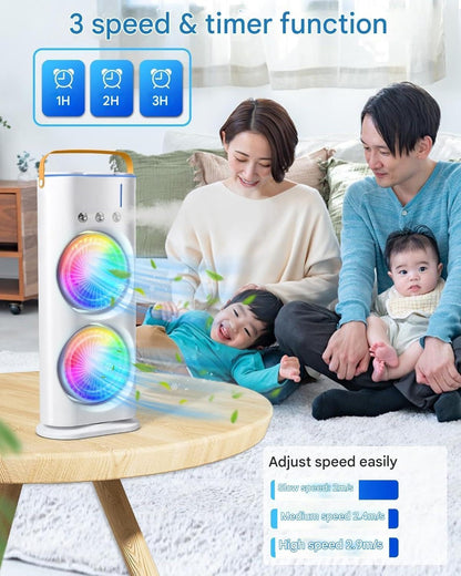 Double Cooling Mini AC FAN™